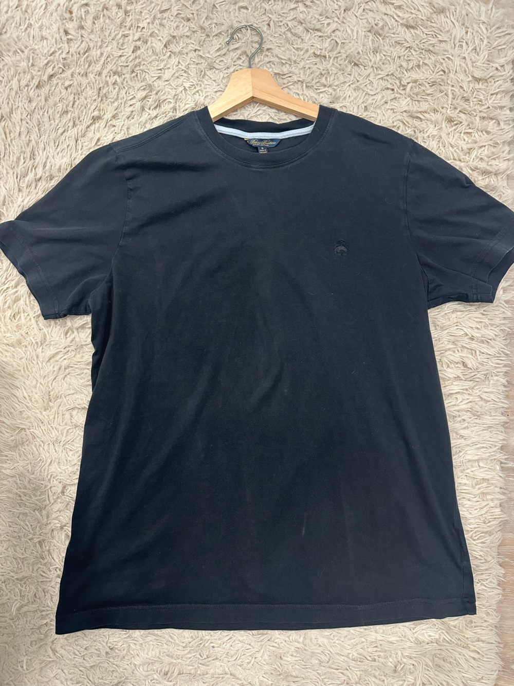 Brooks Brothers Black Crew Neck Short Sleeve Tee